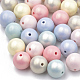 Spray Painted Style Acrylic Beads(X-MACR-T010-8mm)-1