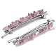Platinum Plated Alloy French Hair Barrettes(PHAR-T003-01F)-2
