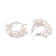Natural Pearl Wire Wrapped Beaded Hoop Earrings for Women(EJEW-JE04758-01)-4