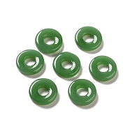 Glass Linking Rings, Imitation Jade, Round Ring, Green, 12.5x4mm, Inner Diameter: 5mm(GLAA-M043-02A-04)