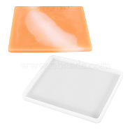 Silicone Molds, Resin Casting Molds, For UV Resin, Epoxy Resin Jewelry Making, Rectangle, White, 185x135x12mm, Inner: 178x128mm(X-DIY-L005-41A)