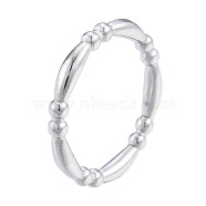 201 Stainless Steel Finger Ring for Women, Stainless Steel Color, US Size 7 3/4(17.9mm)(RJEW-N038-129P)