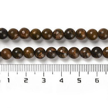 brins de perles de jaspe bourdon naturel(G-G053-A01-01)-5