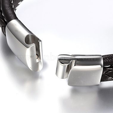 Men's Braided Leather Cord Bracelets(BJEW-H559-18B)-4