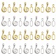 20Pcs 2 Colors Tibetan Style Alloy Hook and Eye Clasps(FIND-YW0003-89)-1