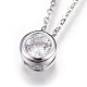 304 Stainless Steel Pendant Necklaces(NJEW-O108-29P)-1