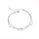 S925 Sterling Silver Double Layer Bracelets for Women(CK7971-1)-1