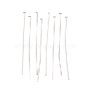 Tarnish Resistant 304 Stainless Steel Flat Head Pins, Stainless Steel Color, 35x0.6mm, 22 Gauge, about 5000pcs/bag, Head: 1mm(STAS-E023-0.6x35mm)