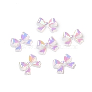 UV Plating Acrylic Cabochons, Iridescent, Bowknot, 7x10x3mm(OACR-H121-01C)