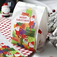 Christmas Theme Rectangle Paper Candy Bags, No Handle, for Gift & Food Wrapping Bags, Gift Box Pattern, 24.8x10x0.02cm, 50pcs/bag(CARB-G006-02B)