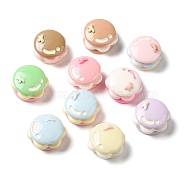 Opaque Resin Imitation Food Decoden Cabochons, Hamburger, Mixed Color, 17x10.5mm(RESI-H165-01)