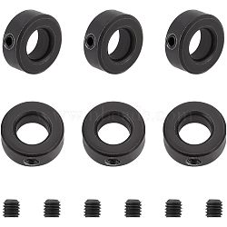 Carbon Steel Diaphragm Rings, Fixed Ring, Retainer Ring, Bearing Accessories, Electrophoresis Black, 20x8mm, Inner Diameter: 10mm(FIND-UN0001-34D)