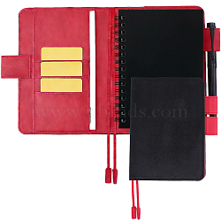 PU Leather & Velvet Nootbook Cover, Rectangle, Red, 167x118mm(AJEW-WH20130-156A-06)