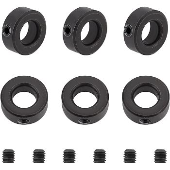 Carbon Steel Diaphragm Rings, Fixed Ring, Retainer Ring, Bearing Accessories, Electrophoresis Black, 20x8mm, Inner Diameter: 10mm