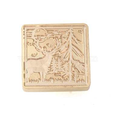 Animal Insect Theme Golden Plated Wax Seal Brass Stamp Head(STAM-K001-03G-04)-2