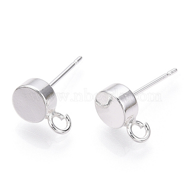 Brass Stud Earring Findings(KK-T038-293S)-3