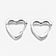 Boucles d'oreilles huggie huggie en laiton micro pave clair(EJEW-S201-233P-NR)-2