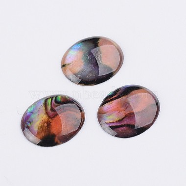 12mm Colorful Oval Shell Cabochons