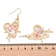 Alloy & Dried Flower Dangle Earrings(AL-Z001-01G-01)-5