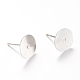 Accessoires de puces d'oreilles en 304 acier inoxydable(X-STAS-T007-4mm-01)-1