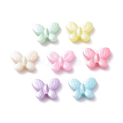 Opaque Acrylic Beads, Butterfly, Mixed Color, 13.5x17x4mm, Hole: 1.6mm, about 1086pcs/500g(OACR-G014-06)