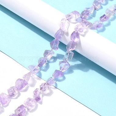 Rough Raw Natural Amethyst Beads Strands(G-C069-01)-4