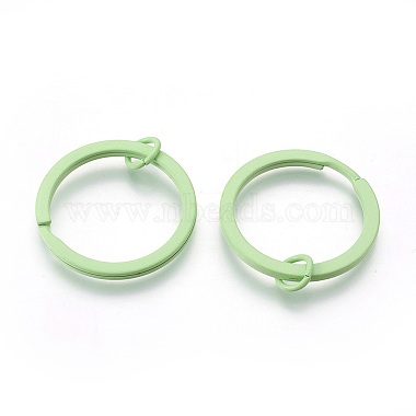 Pale Green Ring Iron Split Key Rings