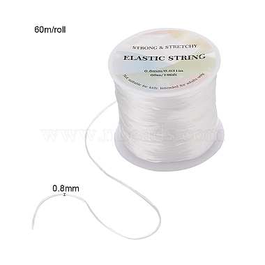 Flat Elastic Crystal String, Elastic Beading Thread, for Stretch
