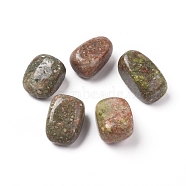 Natural Unakite Beads, Tumbled Stone, Vase Filler Gems, No Hole/Undrilled, Nuggets, 20~35x13~23x8~22mm(G-K302-A15)