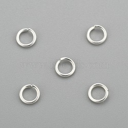 304 Stainless Steel Jump Rings, Open Jump Rings, Silver, 21 Gauge, 4x0.7mm, Inner Diameter: 2.6mm(STAS-H380-10S-G)