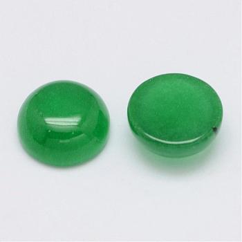 Natural Malaysia Jade Cabochons, Half Round, Dyed, 8x4mm