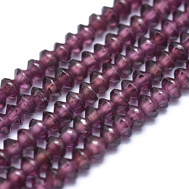 3mm Bicone Garnet Beads