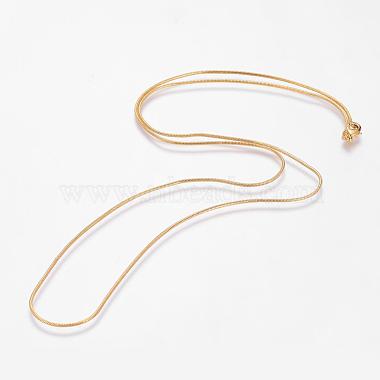 Eco-Friendly Rack Plating Brass Chain Necklaces(MAK-G002-05G-A-FF)-2