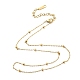 304 Stainless Steel Satellite Chain Necklace for Women(NJEW-A008-01G)-1