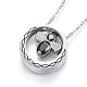 304 Stainless Steel Pendant Necklaces(X-NJEW-H438-08B)-1