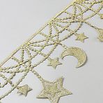 Fiber Ribbon, Lace Trim for Jewelry Making, Moon, 5-3/4 inch(147mm)(OCOR-WH20007-07A)