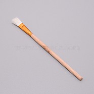 Wooden Paint Brush, with Wool, Clay Tool, BurlyWood, 18x1.05x0.7cm(AJEW-WH0237-08D)