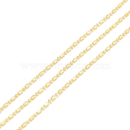 Brass Ball Chains, Long-Lasting Plated, with Spool, Cadmium Free & Lead Free, Soldered, Real 18K Gold Plated, Ball: 1.1mm, Oval: 2x1.1, about 32.8 Feet(10m)/roll(CHC-D030-09G-RS)