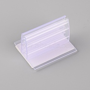 PVC Tag Holder, Exhibition Accessories, Clear, 32x50x43mm(KY-WH0031-06A)