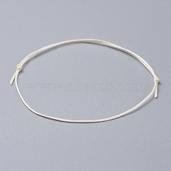 Adjustable Flat Waxed Polyester Cords Bracelet Making, White, 8 inch~11-7/8 inch(20.4~30cm)(AJEW-JB00508-06)