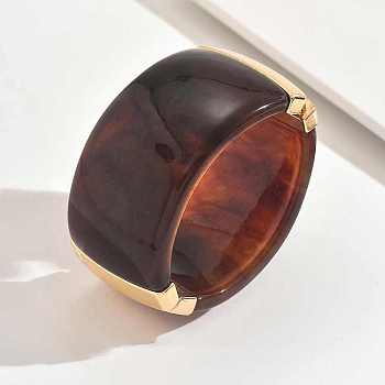 Acrylic Bangles, Wide Bangles for Women, Ring, Coconut Brown, Inner Diameter: 2-1/2 inch(6.5cm)