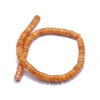 Natural Topaz Jade Beads Strands, Column, 9~10x5mm, Hole: 1.2mm, about 78pcs/strand, 15.7 inch(40cm)