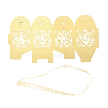 Laser Cut Paper Hollow Out Heart & Flowers Candy Boxes(CON-C001-06)-2