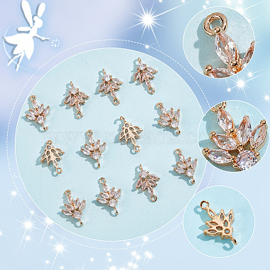 12Pcs Brass Pave Clear Cubic Zirconia Connector Charms(ZIRC-AR0001-24)-3