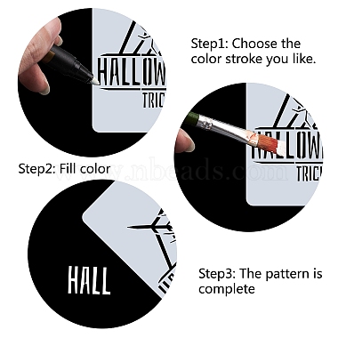 Plastic Drawing Painting Stencils Templates(DIY-WH0244-021)-4