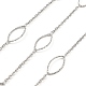 Handmade 304 Stainless Steel Horse Eye Link Chains(CHS-G025-04P)-1