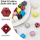 36Stk. 12 Farben Holzperlen(WOOD-SP0001-52B)-2