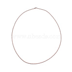 Men's 316 Stainless Steel Cable Chain Necklaces, Stainless Steel Color, 23.62 inch(60cm)(NJEW-WH0012-01)