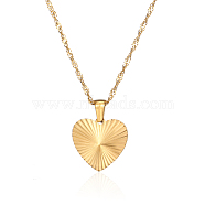Stainless Steel Heart Pendant Necklaces for Women(RH2870-1)