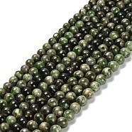 Natural Diopside Beads Strands, Round, 6~7mm, Hole: 1mm, about 63pcs/strand, 15.43''(39.2cm)(G-R006-A01-03)